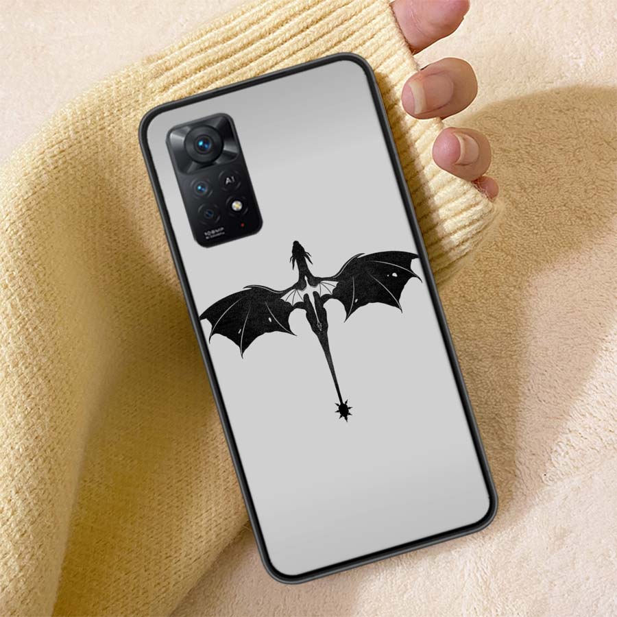 F-Fourth W-Wing Dragon Phone Case For Redmi Note 13 14 15 Pro Plus 12 13C 12C 15C 9 10 10C 9T 9C 9A TPU Soft Cover Clear Cell Ca