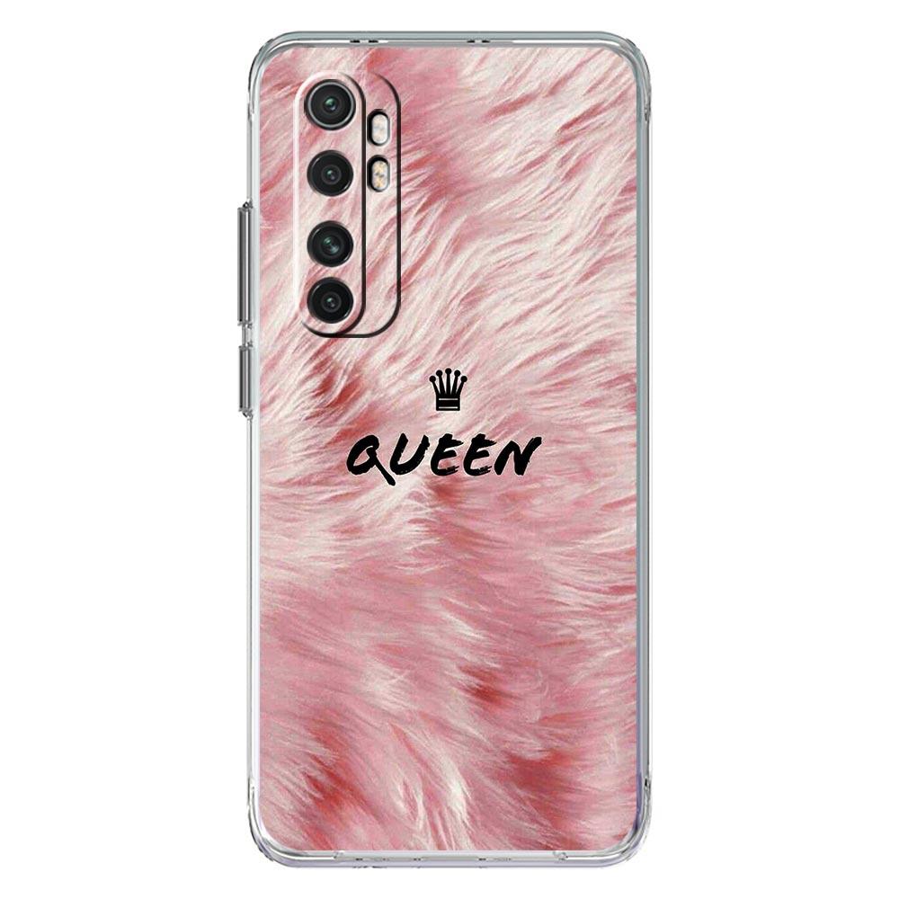 Rose Gold Pink Princess Queen Phone Case For Xiaomi 12T 11T 12 Lite 11 Ultra 4G Mi Poco X4 F3 GT X3 NFC M4 M3 Pro 5G Cover Clear