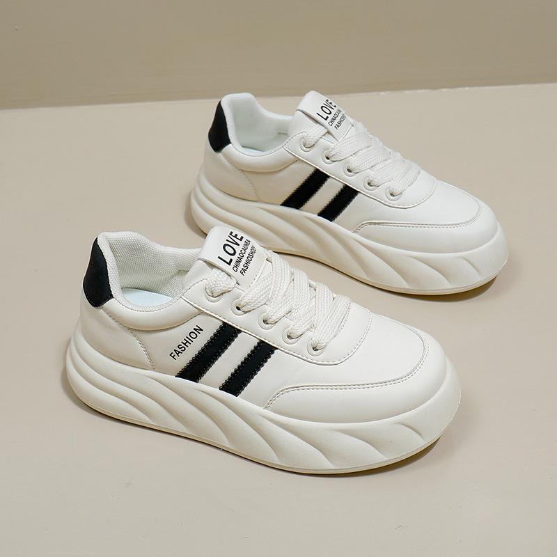 

Женские туфли с хлебом, новые весенние студенческие туфли в корейском стиле, универсальные туфли на платформе с большим головным убором, весенне-осенняя повседневная обувь Xw803 35