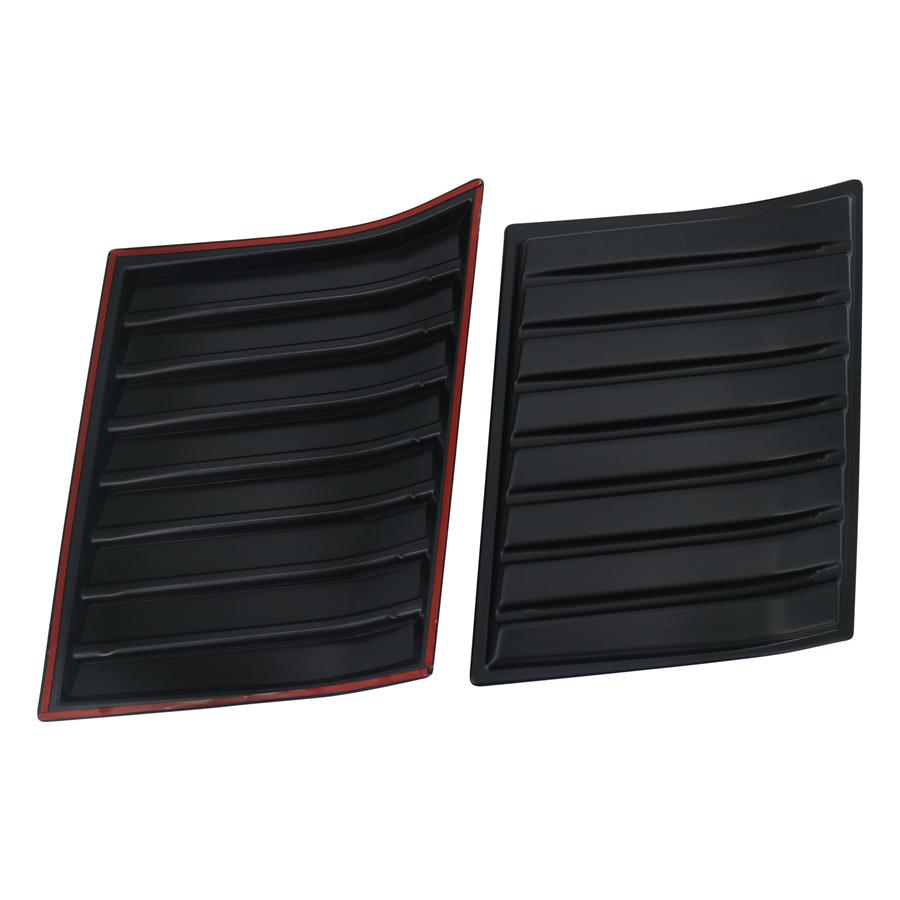 2PCS Side Air Vent Bonnet Hood Cover Trim For Ford Ranger 2012-2022 ABS Plastic