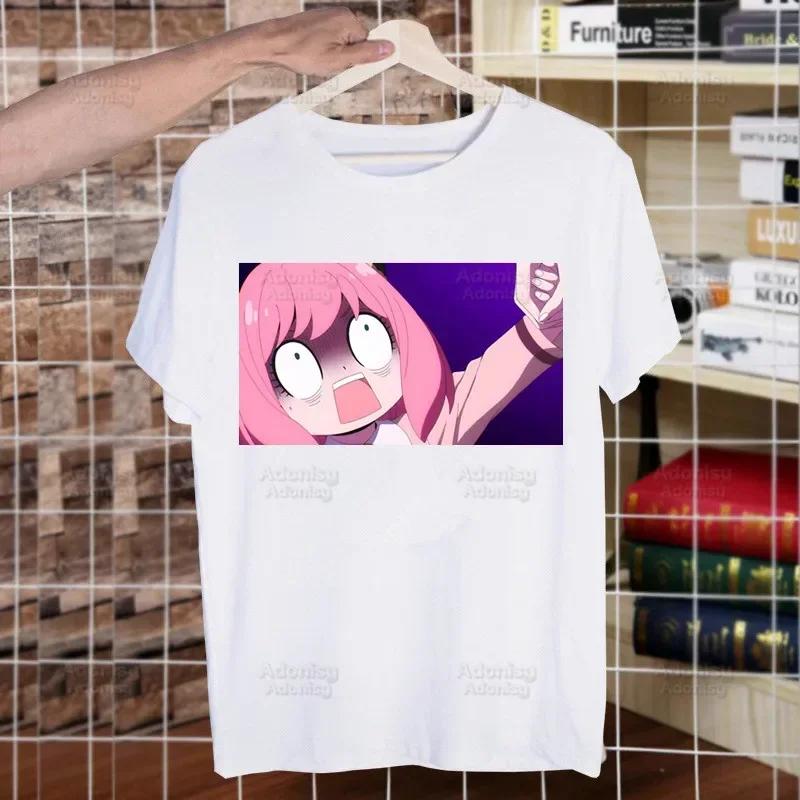 Spy X Family Spy Family Anya Smug Tshirt Men Shirt Harajaku Mens Casual Yor Forger Loid Forger Bond Forger Tee Short Sleeve Tops