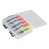 10 buc Cârlige luminoase pentru calamar Momeală Oțel inoxidabil Plastic Fluorescent Formă realistă de crevetă Momeală Accesorii de pescuit