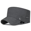 Men's Summer Sunshade Hat  Outdoor Breathable Mesh Hat Sunscreen Thin Adjustable Flat Top Hat