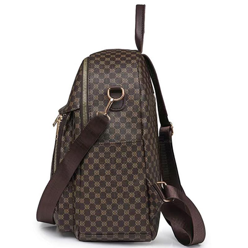 Schicker mehrfarbiger Rucksack mit Muster, verstellbarer Träger, leicht, für den täglichen Weg zur Arbeit, lässig, funktional, stilvolle Tasche