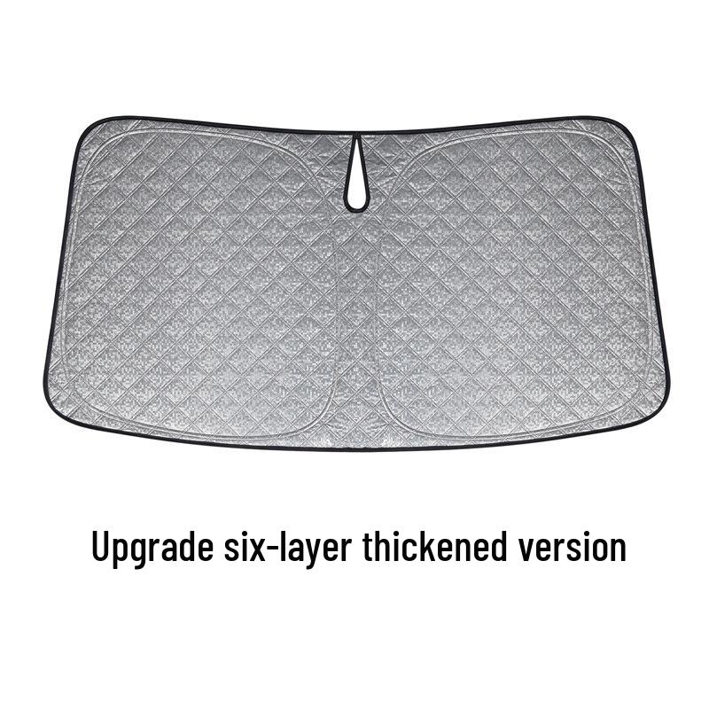 Tesla Model Y/3 Front Windshield Six-Layer Sunshade: Enhanced Heat Insulation & Sun Protection Accessories