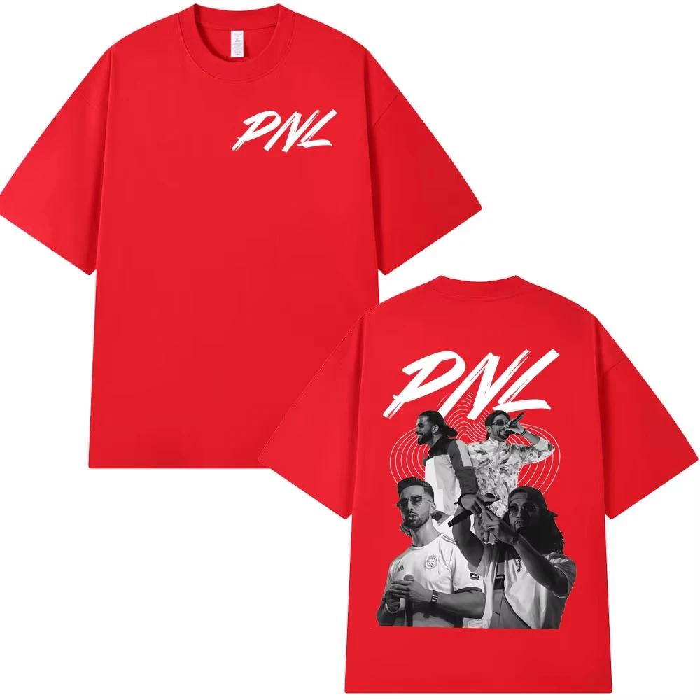 Rapper PNL Que la famille Alubm graphicsCotton music Tshirt Unisex 2026 New Summer Hip hop unisex Short sleeve shirt fan gifts