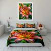 "Lily Flower Decor Set" Soft Comfortable Duvet Cover Bedding Set Included 1*Duvet Cover & 2*Pillowcases gift