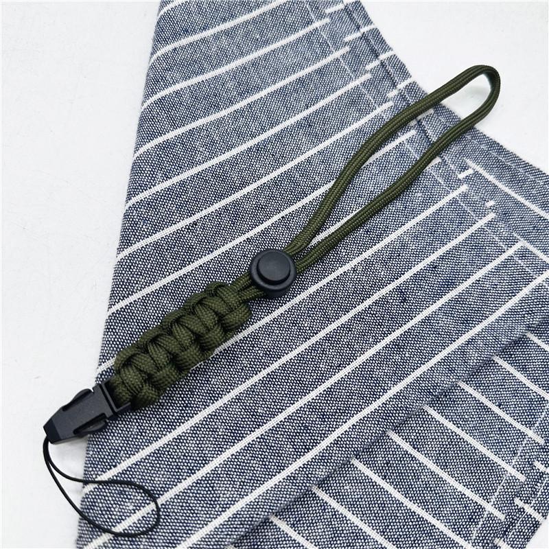 Handy-Seil Paracord Schlüsselanhänger Militärisches geflochtenes Nylon-Lanyard Kunststoffschnalle Hochfeste Fallschirmschnur Karabiner Handgefertigtes Geschenk