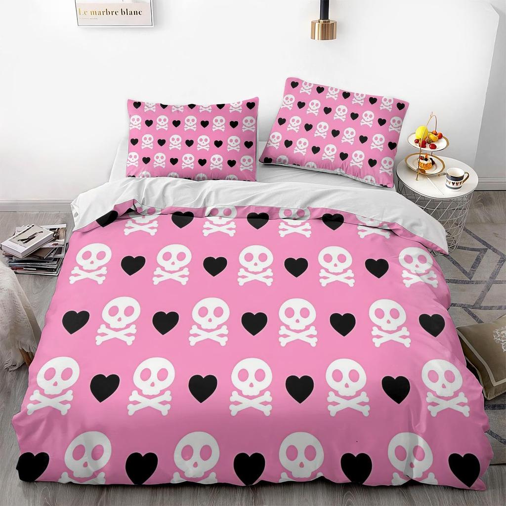 Spook Dekbedovertrek Sets Voor Kinderen Tieners Queen King Size Lichtgewicht Dons Kamer Decoratie 2 Kussenslopen En 1 Dekbedovertrek Geen Dekbed