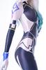 Sexy Full Body Zentai Costume with Back Smooth and Shiny Dance Tights LOST-G Gloves, Zipper, (L, BLACK)