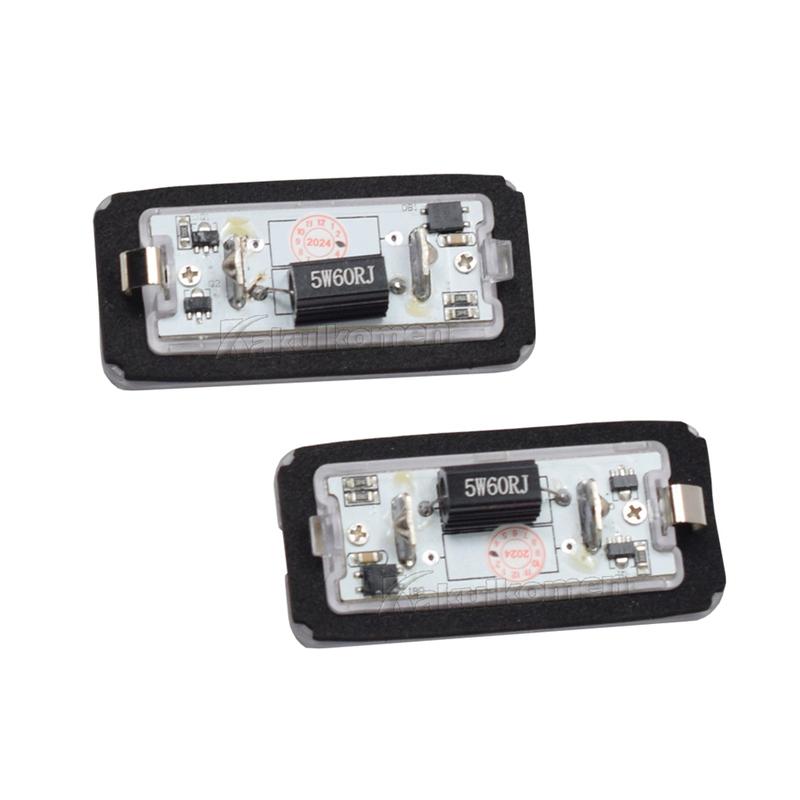 2PCS LED License Plate Light For Fiat 500 Abarth 500 2007-2020 6000K High Brightness Number Plate Lights No Error