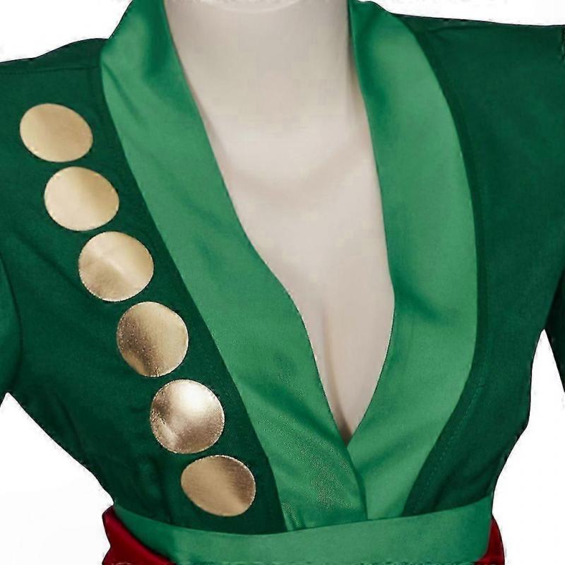 Green Samurai Cosplay Outfit Inspired by Anime Character