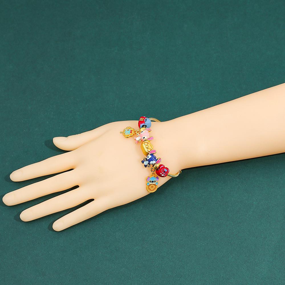 Stitch Cartoon Bead Bracelets For Kids And Adults Handmade Jewelry Gift Idea