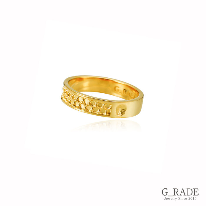 G_Rade Pattern Logo Layered Ring Plating Ver No.4 (C Type)