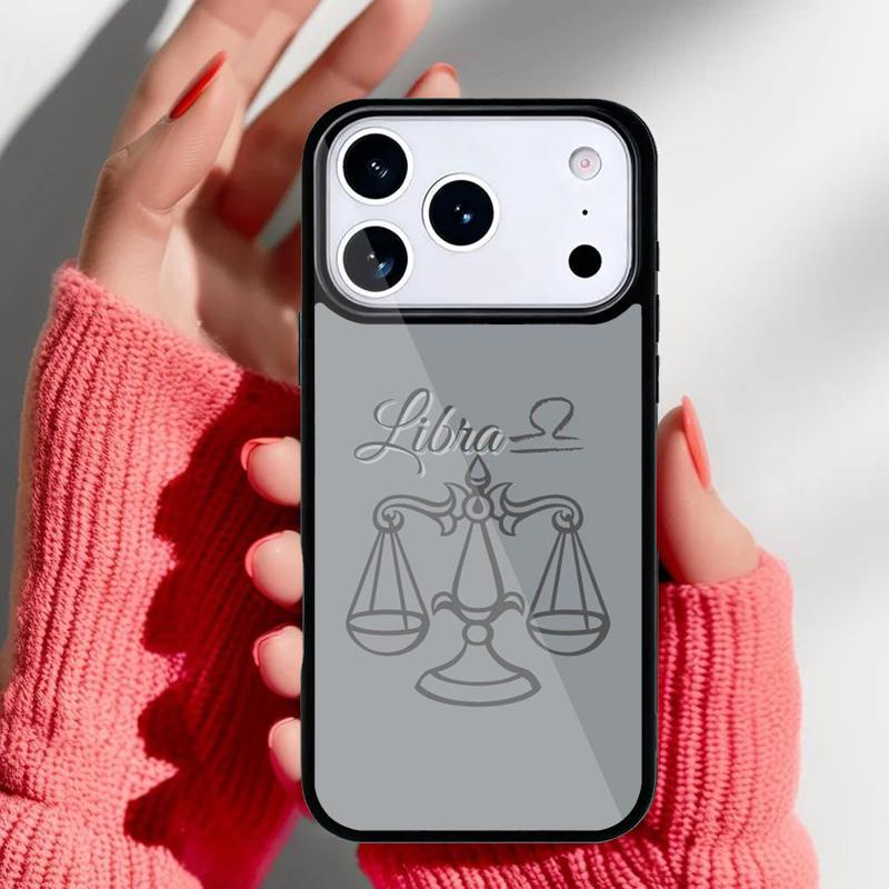 Zodiac Libra Balance soft Phone Case for iPhone 17 Air 16e 15 14 13 Pro Max Back Cover for 12 11 Pro Coque