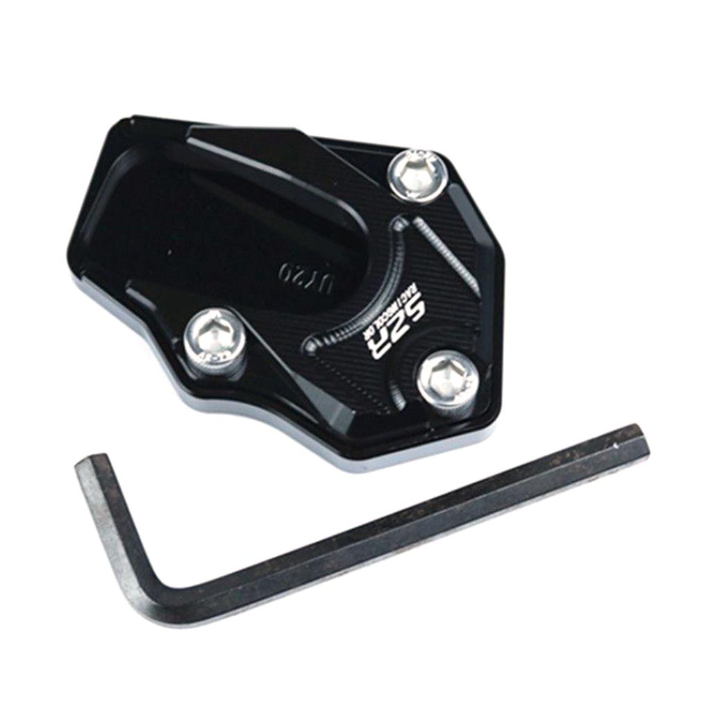 Metal Motorcycle Kickstand Extension Pad Alloy Motorcycle Foot Braces Pads Non-Slip Scooter Modified Tool For UU/UY/UE125 Motorb