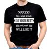 Success Quote T Shirt Do Your Best Motivational Saying Tee Positive Message Top