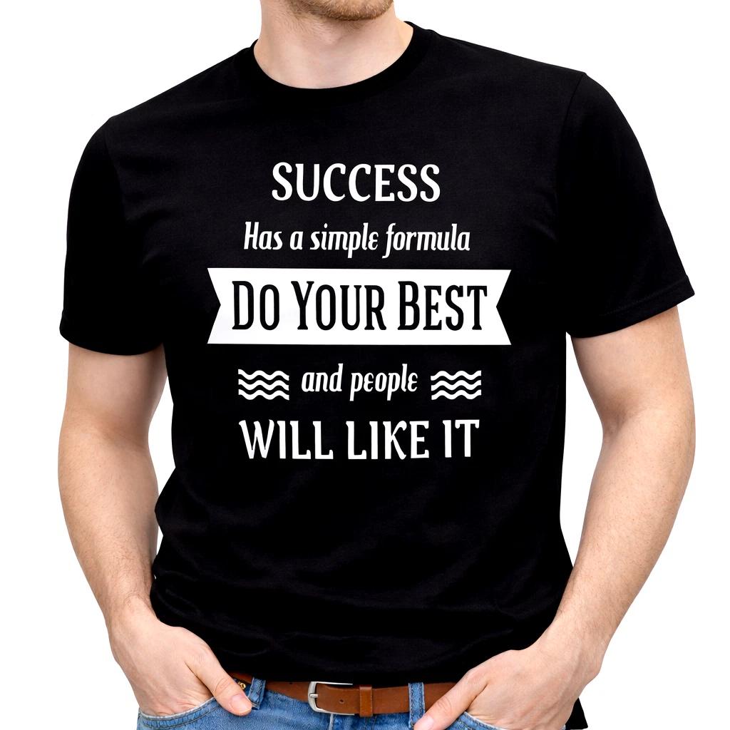 Футболка с цитатой об успехе Делай все возможное Мотивирующая надпись Позитивное сообщение Топ 2XL