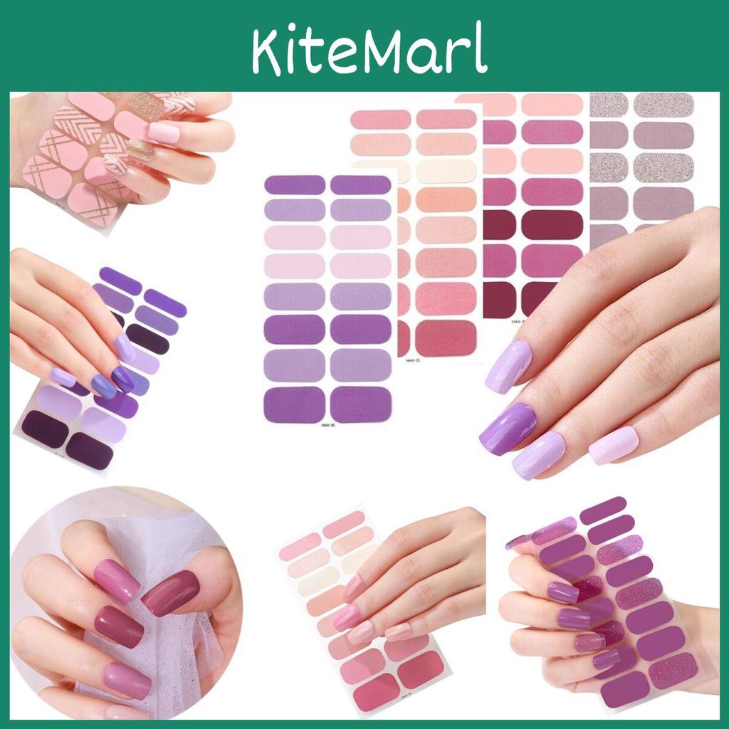 16 High-quality Nail Stickers With 16 Different Shades Easy To Apply And Customize
