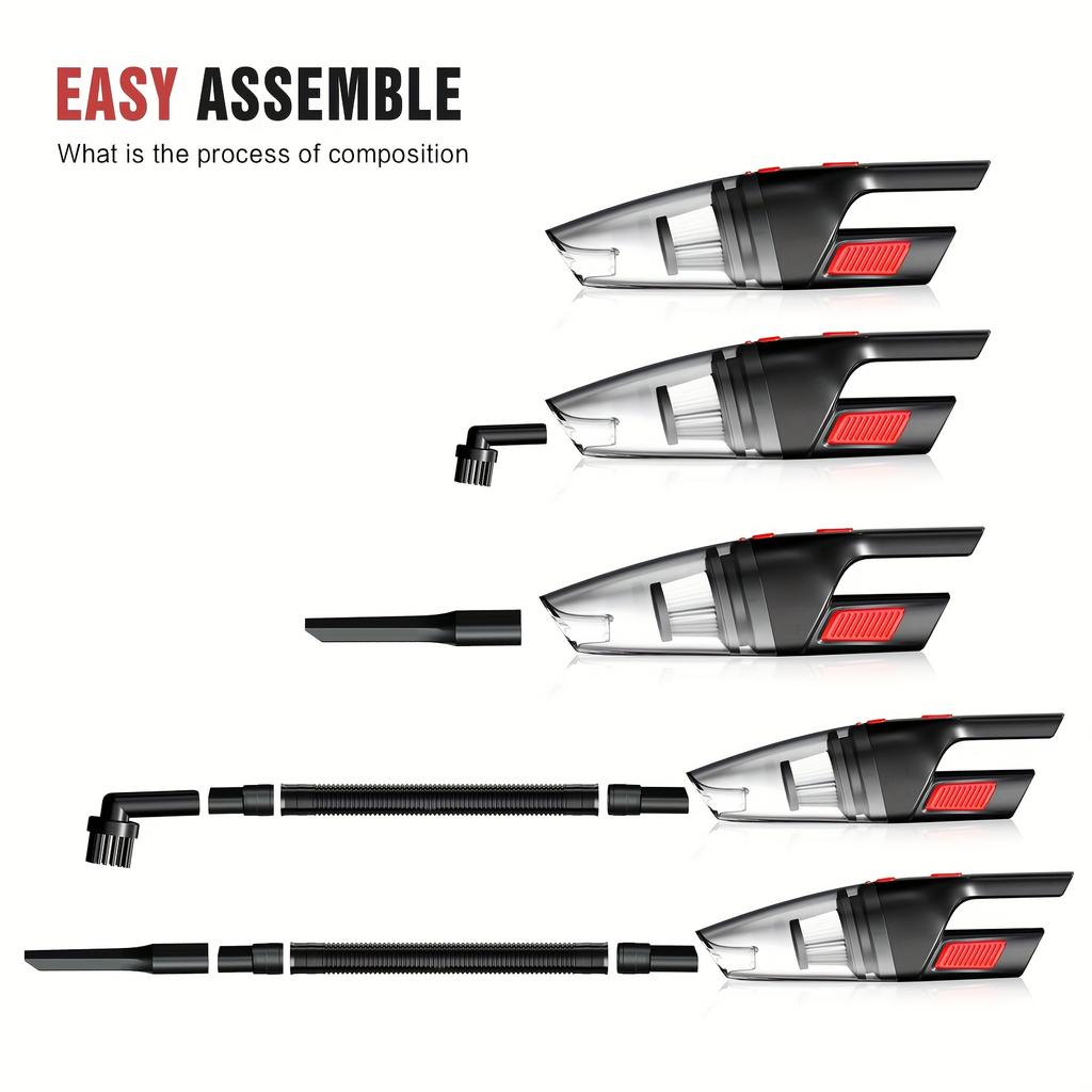 1PC Car High Power Handheld Car Vacuum Cleaner