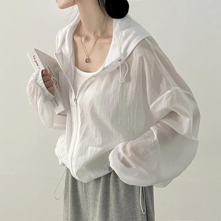 Autumn Loose Casual Short Cardigan Korean Chic Solid All Match Kpop Sweatshirts Zippers Long Sleeve Hoodies Women