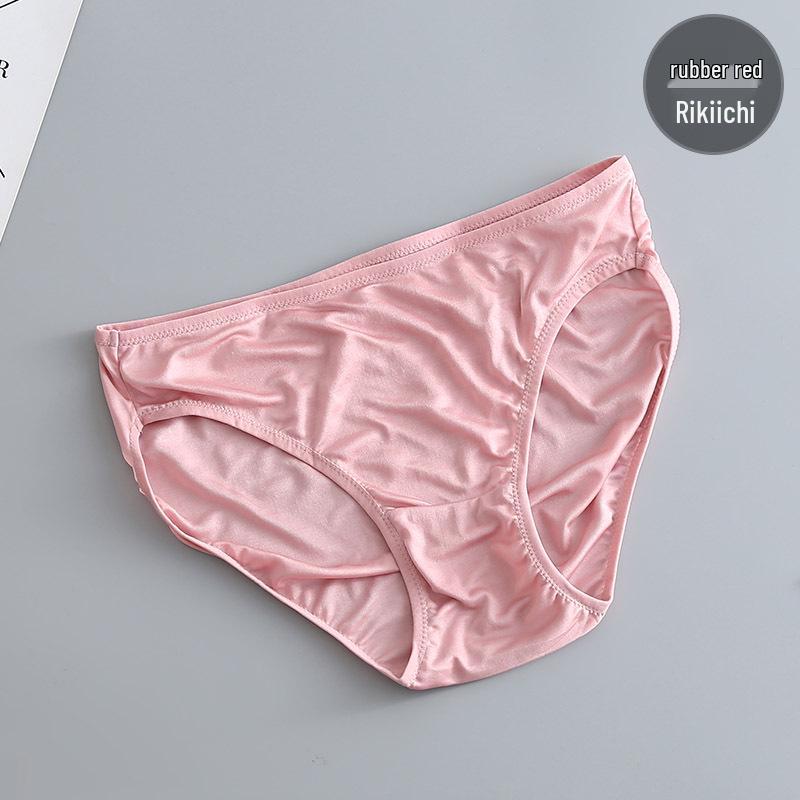 

Трусики-танга женские с низкой посадкой из шелка тутового дерева - Дышащие, Удобные, Однотонные Medium