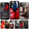 Boxing Gloves Hanging On a Wall Phone Case Cover For iPhone 17 Air 15 16e 14 13 12 Pro Max 11 Pro Max Plus Coque