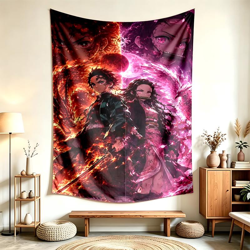 Demon Slayer (23) Tapestry Suitable For Decorating Homes Dorms And Bedrooms Soft To The Touch And A Perfect Gift For Friends And Family