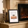 Photo Frame Rectangular Picture Frame for Wall Mounting or Tabletop Display Standing Desktop Wood Photo Frame with Clear Cover