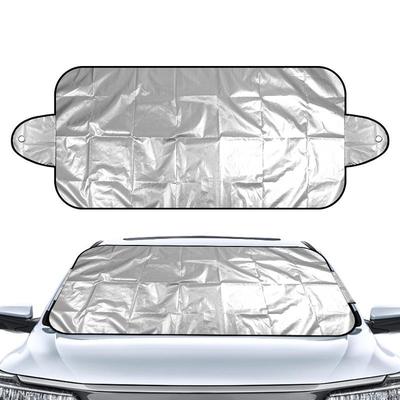 Silberne Anti-Frezze-Frost-Eis-Schnee-Abdeckung für die Windschutzscheibe und den Sonnenschirm im Winter – deckt alle Automodelle ab