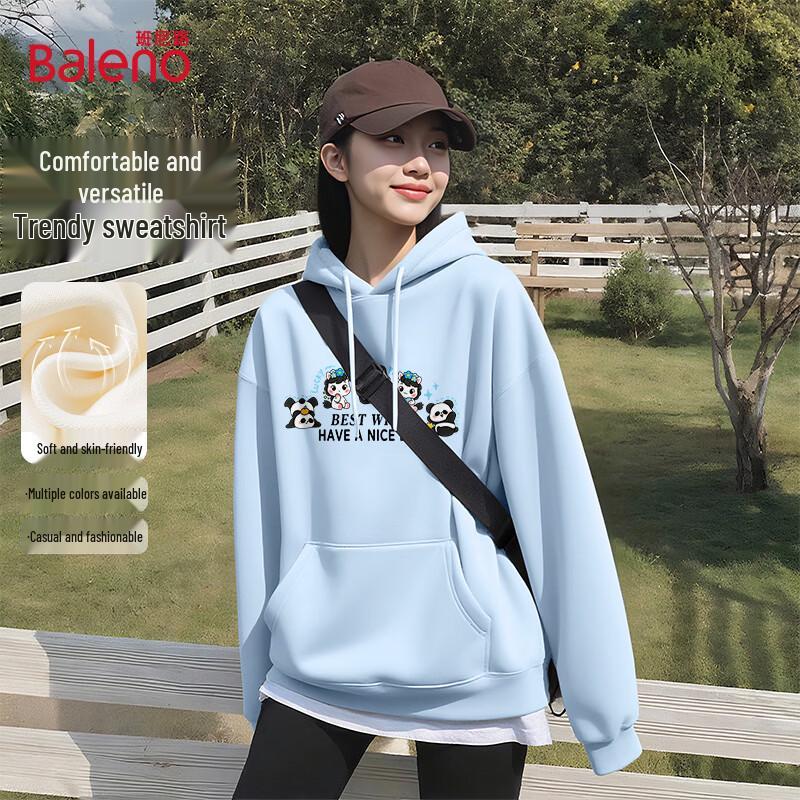 Baleno Women's Relaxed Fit Hooded Pullover Sweatshirt