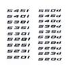ABV1 Old Style Letter Emblem Sticker for BMW 5 Series E60 E61 F10 F11 G30 - 520i 523i 525i 528i 530i 535i 540i Trunk Decal