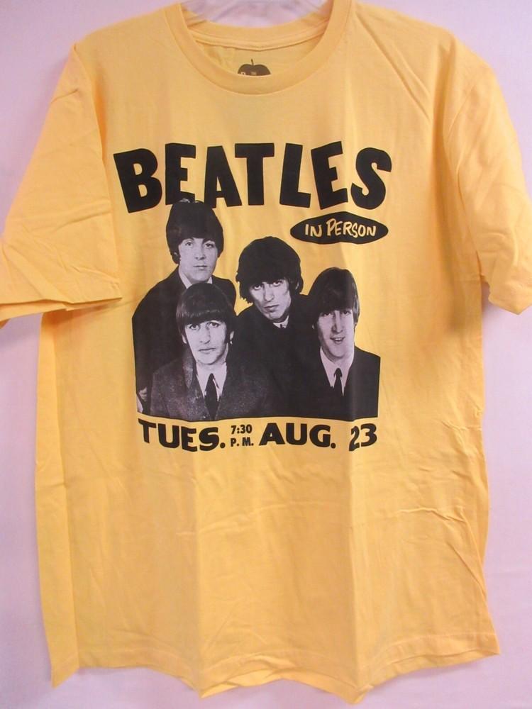 ОФИЦИАЛЬНЫЙ МЕРЧ THE BEATLES ЛИЧНО 2013 КОНЦЕРТ ГРУППЫ МУЗЫКА ЭКСТРА БОЛЬШАЯ Унисекс Футболка XXXL