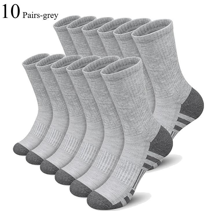 Socks Women Men Mid Tube White Black Crew Running Hiking Dress Female Male School Work Hiking Women Men Sports Sock 10 Pairs