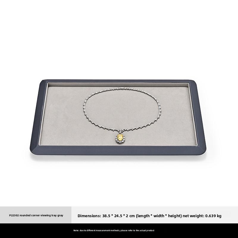

Luxury PU Leather & Velvet Jewelry Tray for Gold, Silver, Necklaces, Bracelets & Jade Display