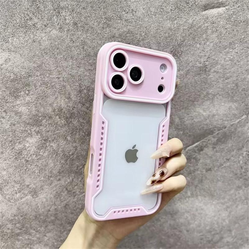 Custodia per Telefono alla Moda in Vetro Trasparente per iPhone 17 Pro Max Air 16 Pro 15 14 13 Protezione Antiurto Cambia Serie 17