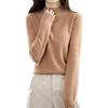 Women's Cashmere Half-Turtleneck Sweater - Thick, Loose, All-Match Wool Knit Pullover for Autumn and Winter
