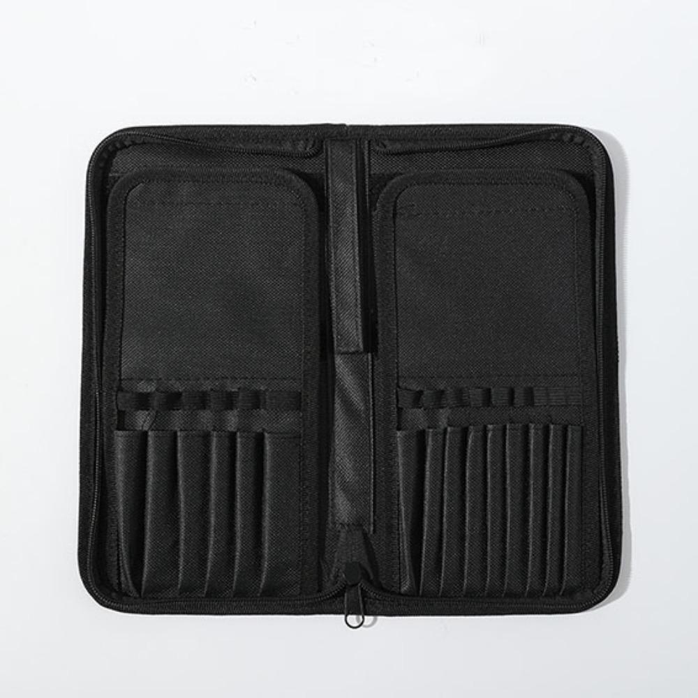 High Quality Portable Make Up Brush Bag 15 Hole Position Large Capacity Paint Brush Pouch Durable Pen Cases