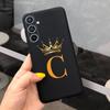 For Samsung Galaxy A52 A52S A53 A54 5G Case Luxury Crown Letters Painted Soft Slim Back Cover For Samsung A52 5G SM-A526B Fundas