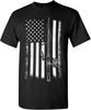 Fishing American Flag Graphic T-shirt