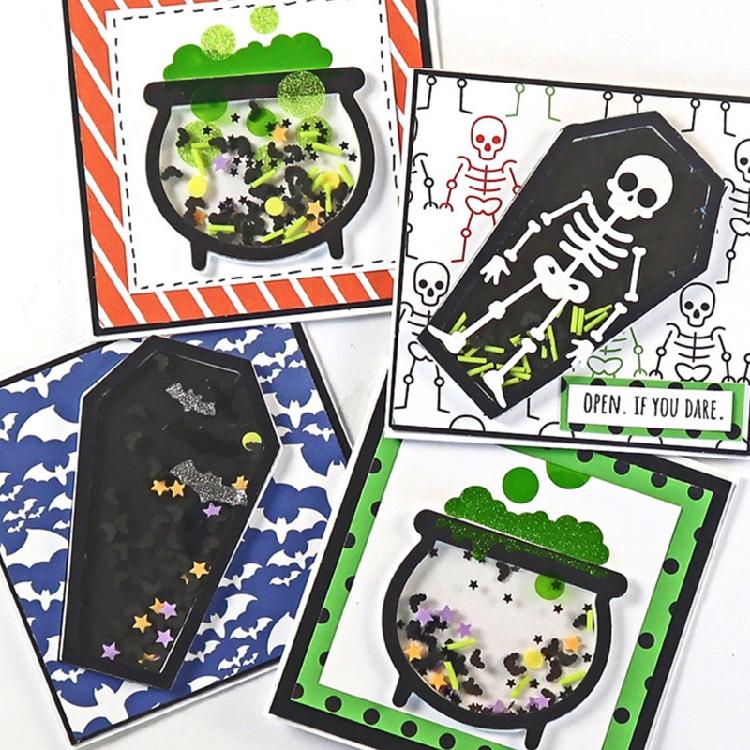 Halloween Skull Coffin Metal Cutting Dies DIY Embossing Scrapbooking Photo