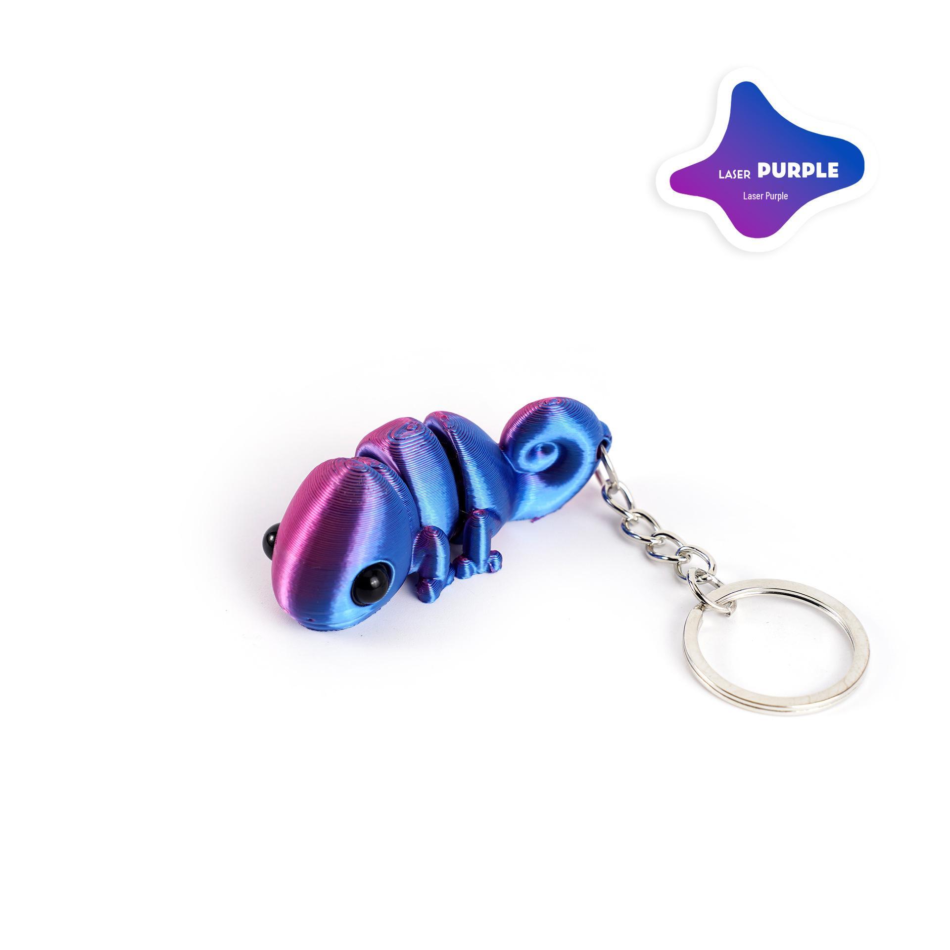 

3D Багатоколірний Рухомий Брелок-Підвіска Хамелеон - Милий та Модний Аксесуар