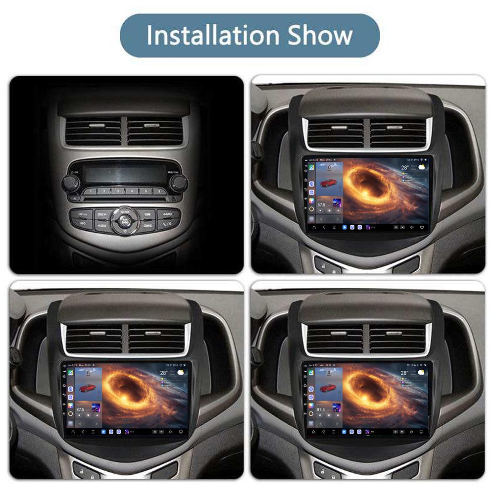 For CHEVROLET AVEO 2014+ Navigation GPS Android 15 Car Radio  Multimedia Player Stereo wifi+4G Carplay Auto Video