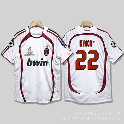 0607AC Milan Retro Jersey Cacanesta Maldini Inzaghi Pirlo Long Short-sleeved Football Jersey