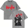 Camiseta Vintage De Anime Japonés Dorohedoro Noi Skeleton, Camiseta Gótica De Terror Kaiman, Camisetas Oversize De Manga 17