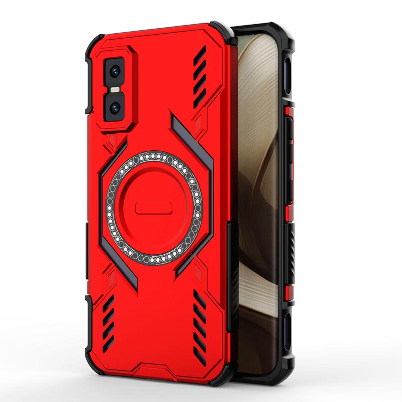 KEYSION Hollow Heat Dissipation Case for Infinix GT 30 Pro 5G TPU+PC Magnetic Cooling Shockproof Phone Cover for Infinix GT 30