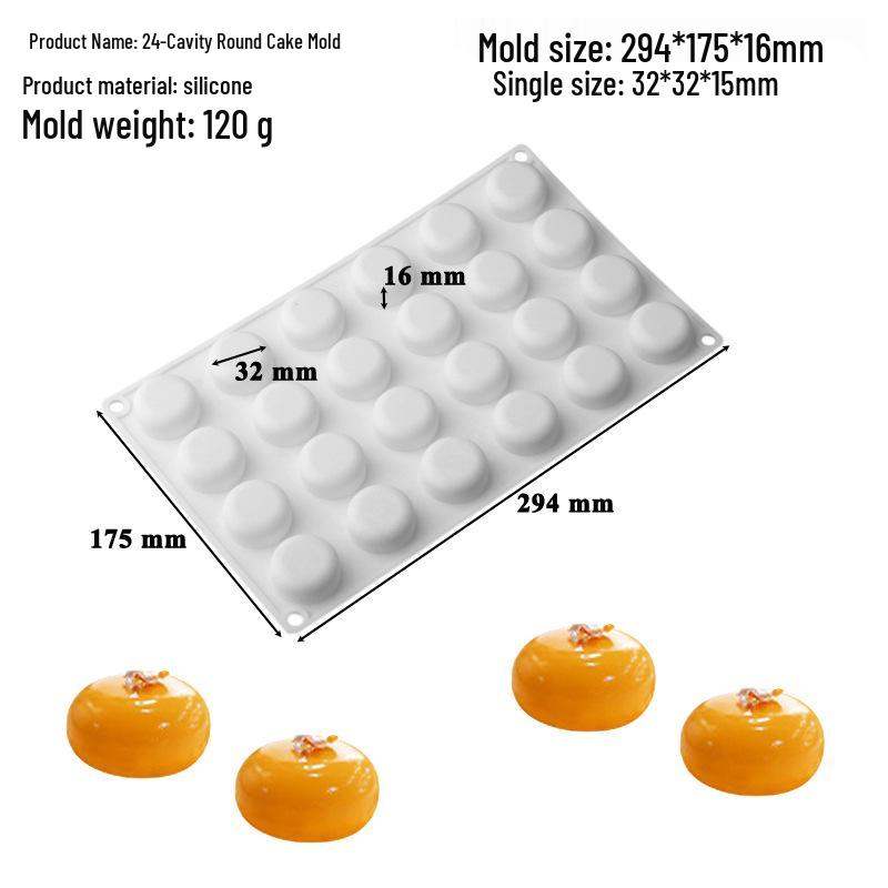 Round French Mousse Silicone Cake Mold