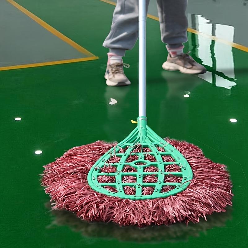 This Is a Very Large Broom, with a Bent Handle to Save Bending And Cleaning. It Is Suitable for Outdoor And Patio Cleaning. Plastic Broom.
