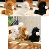 White Pony Plush Keychain With Pp Cotton Filling For Kids Backpack Decoration