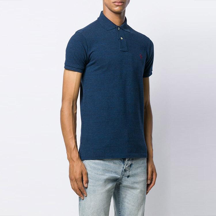 Polo Ralph Lauren Logo Slim Fit Polo cu Mânecă Scurtă Bărbați topuri Albastru 710536856-265